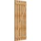 Ekena Millwork Spaced Board-n-Batten Shutters w/Z-Bar, Rough Sawn Western Red Cedar, 28 7/8W x 68H, PR RBS06Z29X068RWR - alternate 5